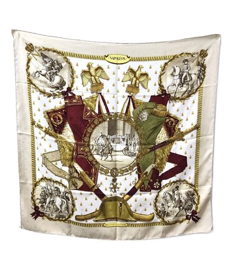 hermes napolean scarf wine|Hermes Napoleon silk scarf.